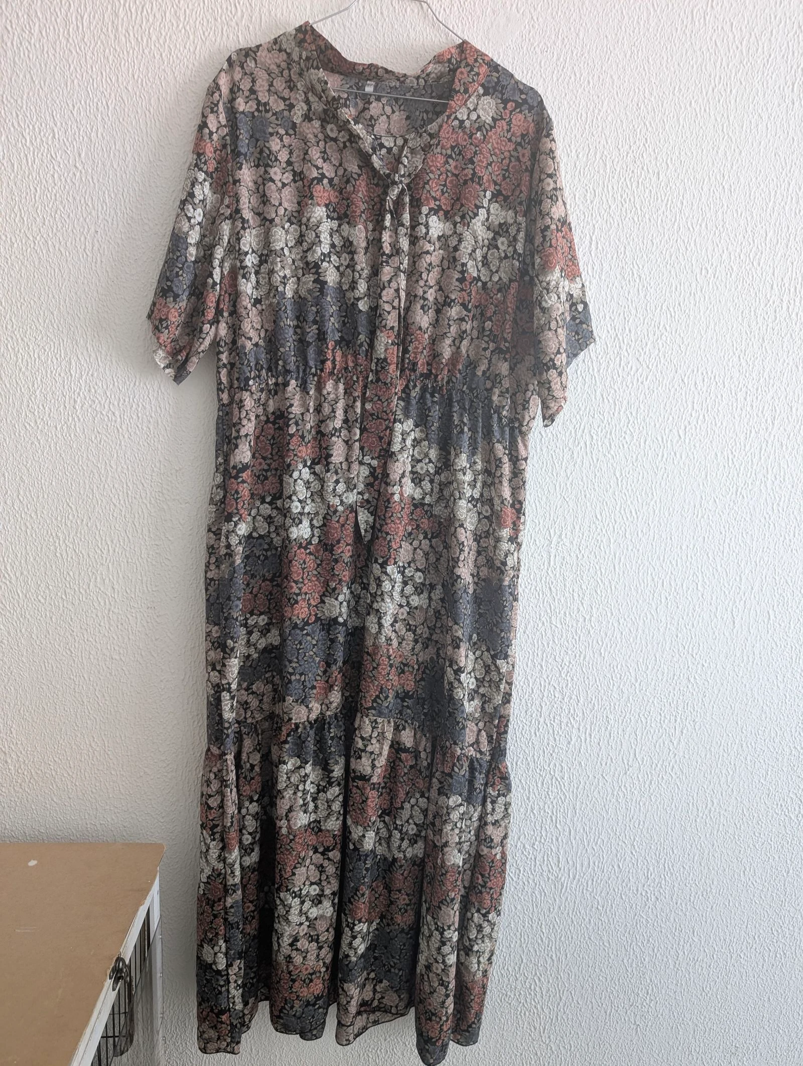 Robe longue fleurie